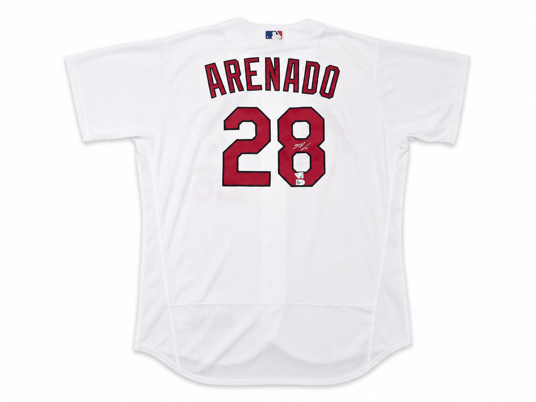 St. Louis Cardinals Nolan Arenado Signed White Nike Collection Jersey Size 52