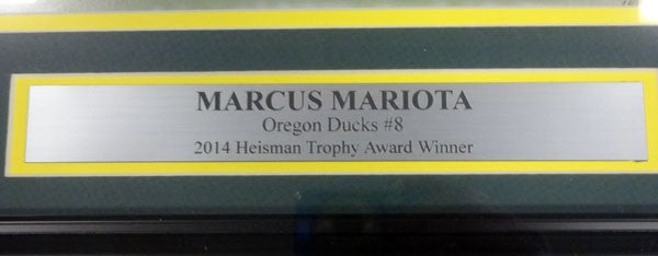 Marcus Mariota Signed Framed 16x20 Photo Oregon Ducks MM Holo