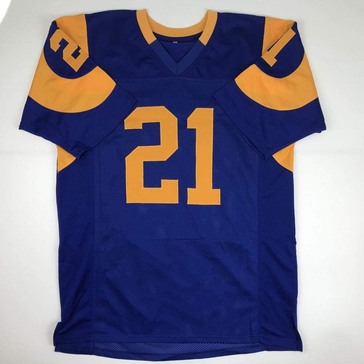 Autographed/Signed Nolan Cromwell Los Angeles LA Blue Jersey JSA COA