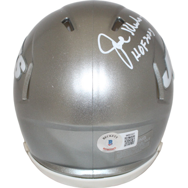 Joe Klecko Autographed/Signed New York Jets Flash Mini Helmet Beckett 43029