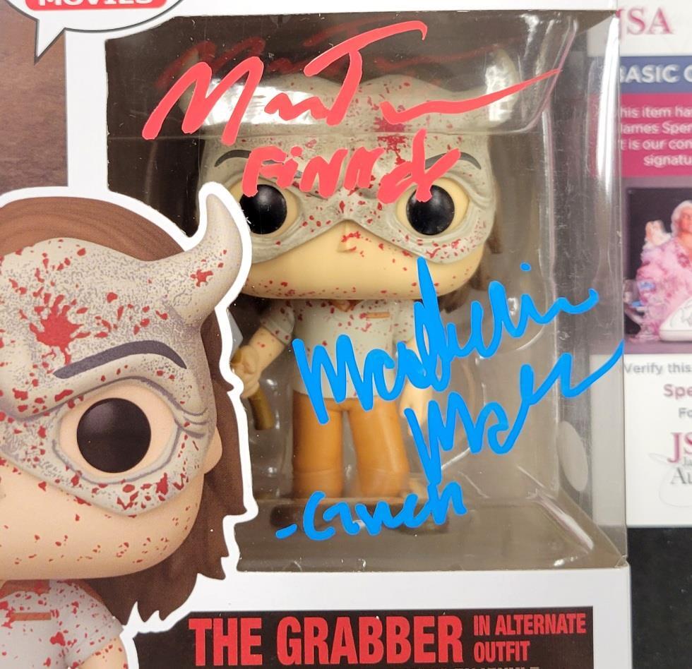 Madeleine McGraw & Mason Thames signed Black Phone Grabber Funko Pop! auto JSA