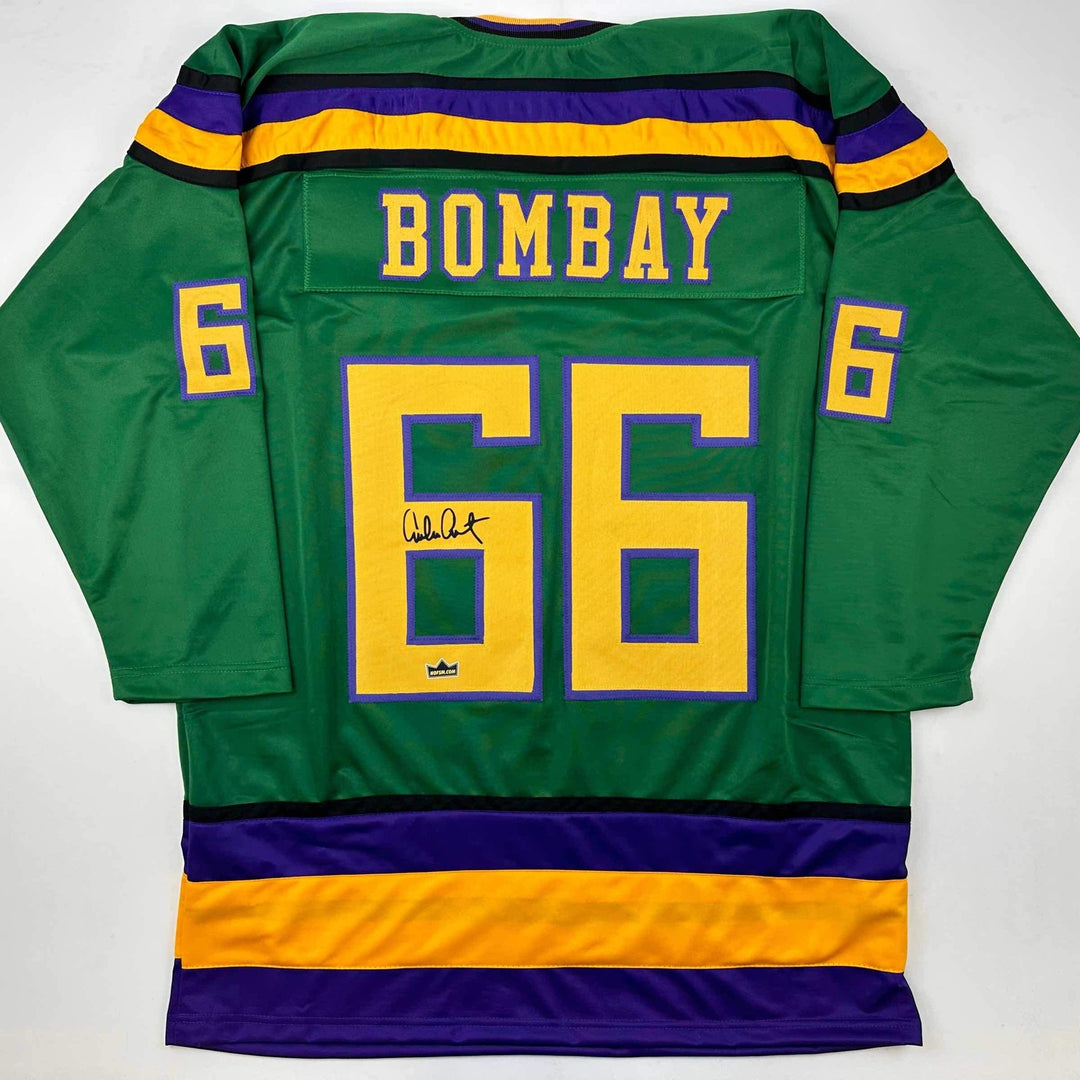 Facsimile Autographed Emilio Esteves Gordon Bombay Green Reprint Auto Jersey XL