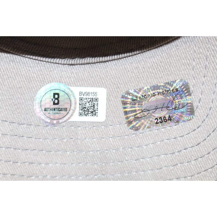 Santonio Holmes Autographed Ohio State Buckeyes Fiesta Bowl Hat Beckett 54998