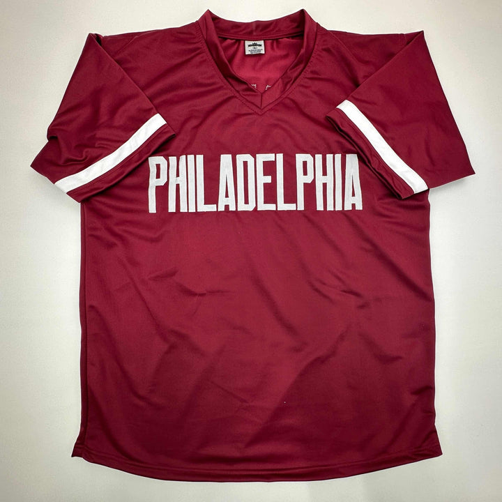 Facsimile Autographed Darren Daulton Philadelphia Maroon Reprint Jersey Men's XL