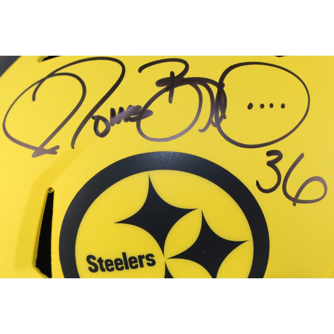 Jerome Bettis Autographed Pittsburgh Steelers F/S Rave Helmet Beckett WIT 54070