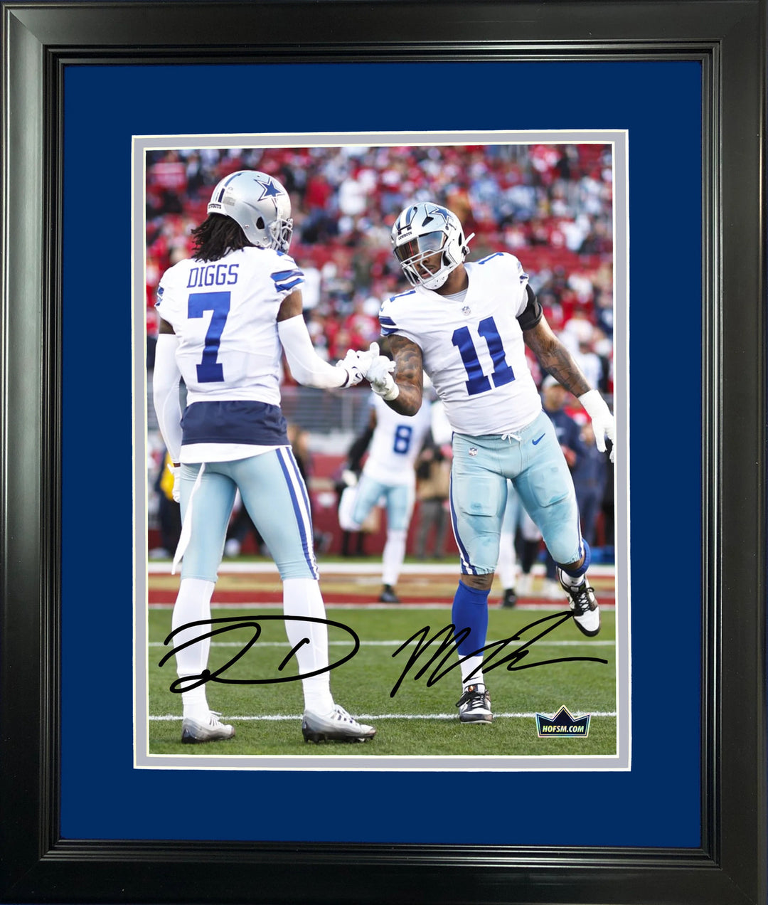 Framed Micah Parsons & Trevon Diggs Dual Facsimile Engraved Auto 12"x15" Photo