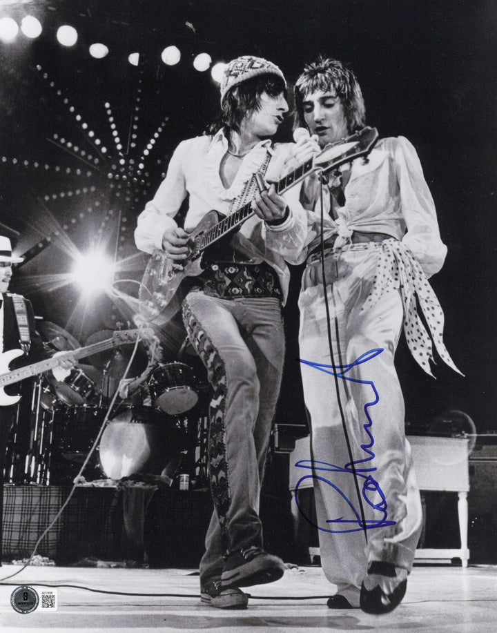 Rod Stewart Autographed Signed 11x14 Photo Beckett BAS QR #AE31836