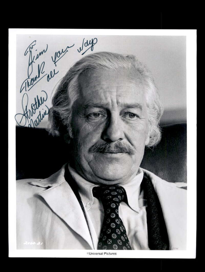 Strother Martin PSA DNA Coa Signed 8x10 Photo Autograph