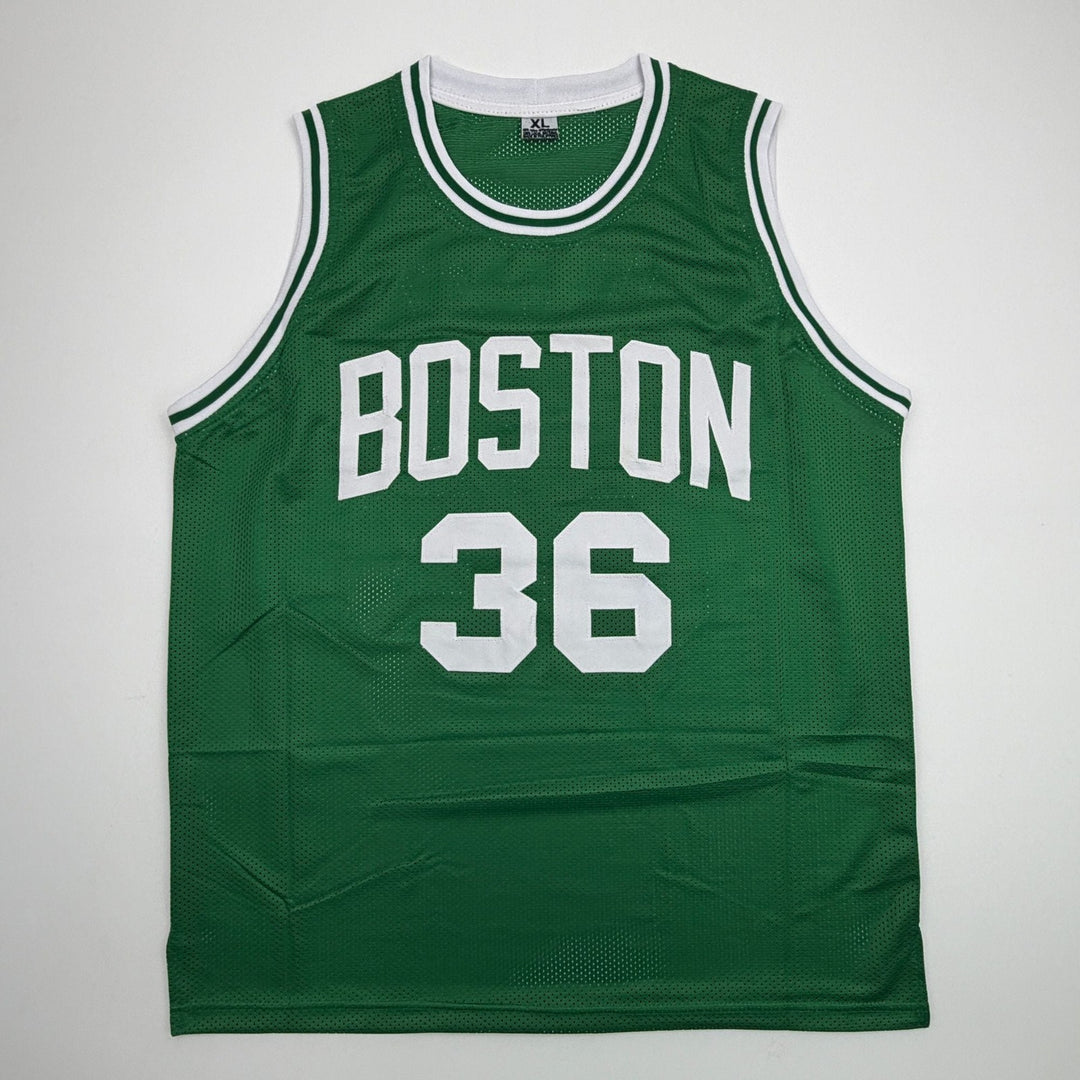 Autographed/Signed Shaquille Shaq O'Neal Boston Green Jersey Beckett BAS COA