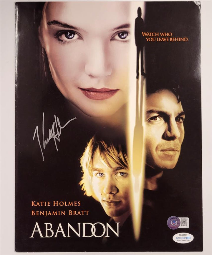 Katie Holmes signed Abandon 9x12 lobby card book autograph ~ Beckett BAS