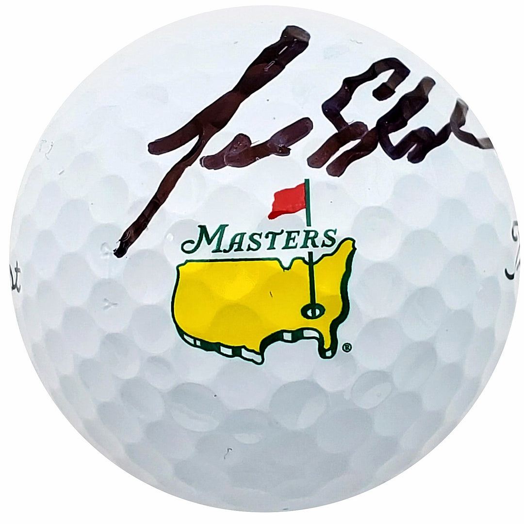 Hideki Matsuyama & Lee Elder Signed Titleist Masters Logo Golf Ball Beckett
