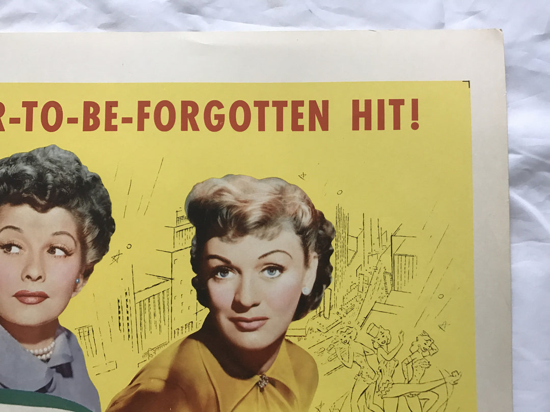"Stage Door" 1953 Original Movie Poster First Issue 22x28 Lucy Ball Hepburn