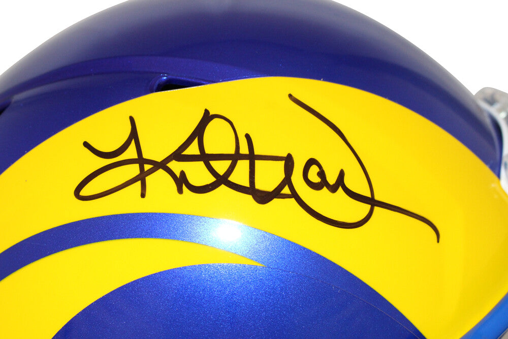 Kurt Warner Autographed St. Louis Rams F/S Helmet Beckett 40405