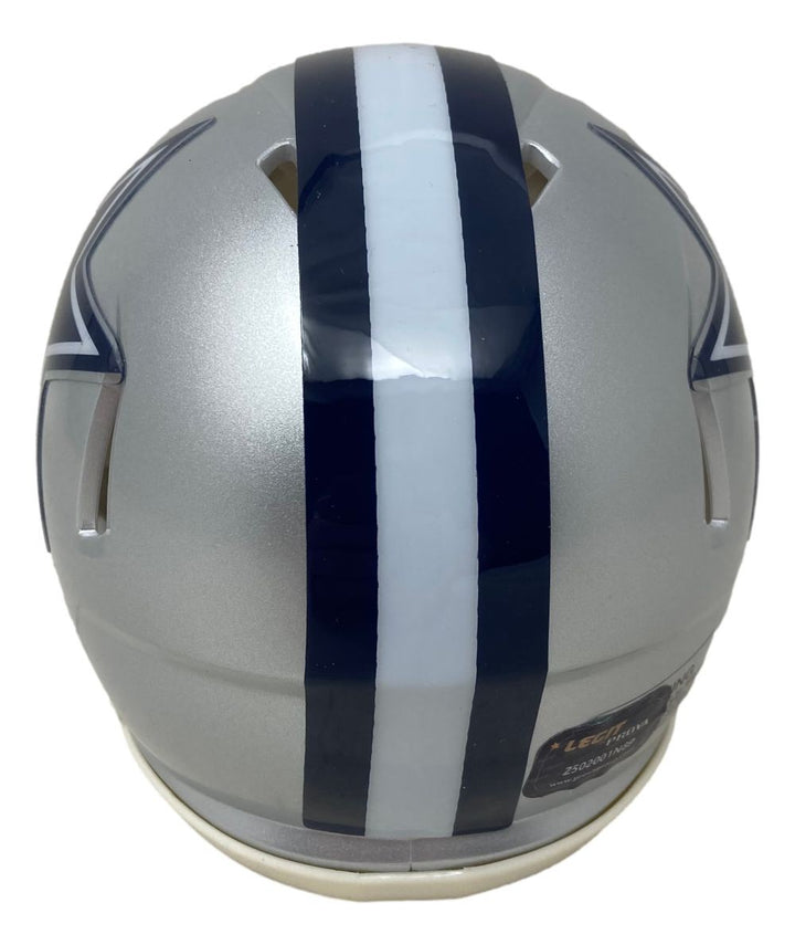 Emmitt Smith Signed Dallas Cowboys Mini Speed Helmet Prova Hologram