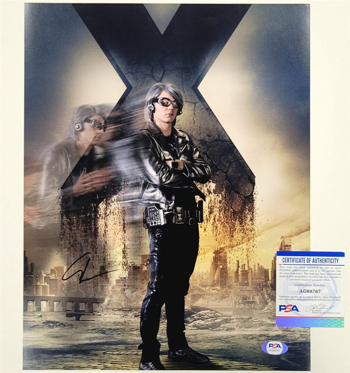 Evan Peters signed X-Men Quicksilver 11x14 photo Marvel autograph ~ PSA