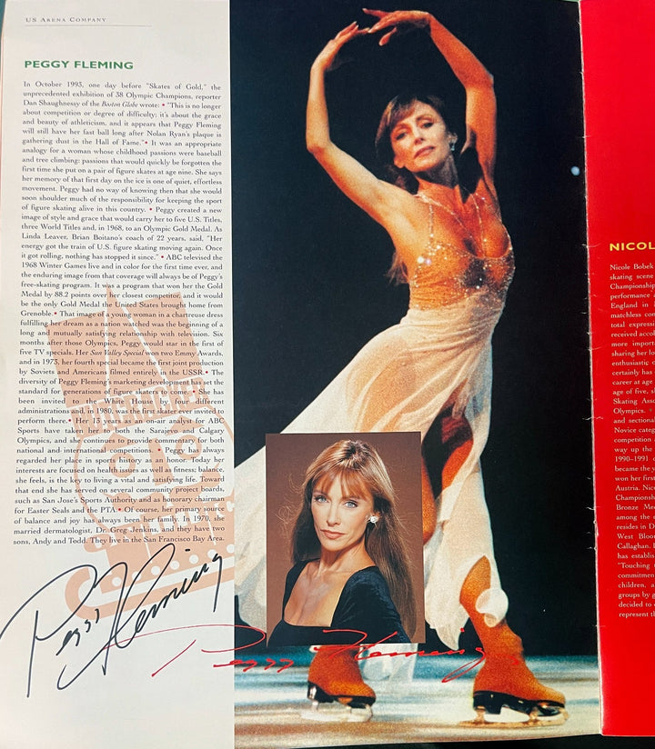 Nutcracker on Ice Skating Program signed by 4-Peggy Fleming/Bobek/Eldredge/Orser