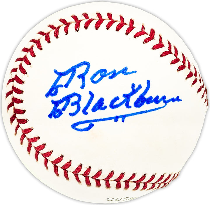 Ron Blackburn Signed Official NL Baseball Pittsburgh Pirates Beckett QR #BM25569