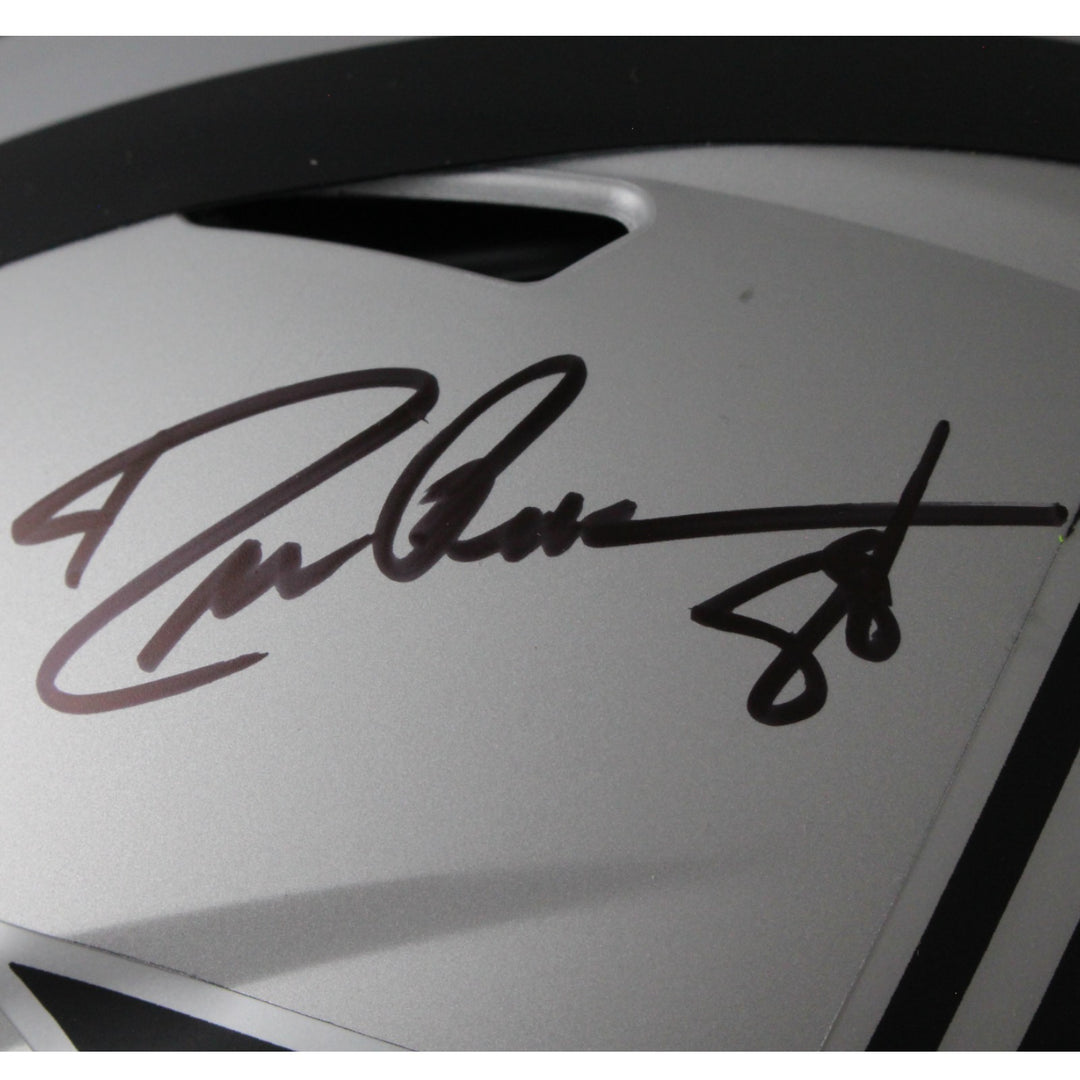 Staubach Dorsett Pearson Signed Dallas Cowboys Pro Rave Helmet Beckett 54616