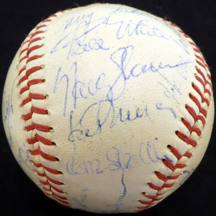 1960 Spring Training Signed Baseball With 28 Total Signatures Curt Flood Beckett