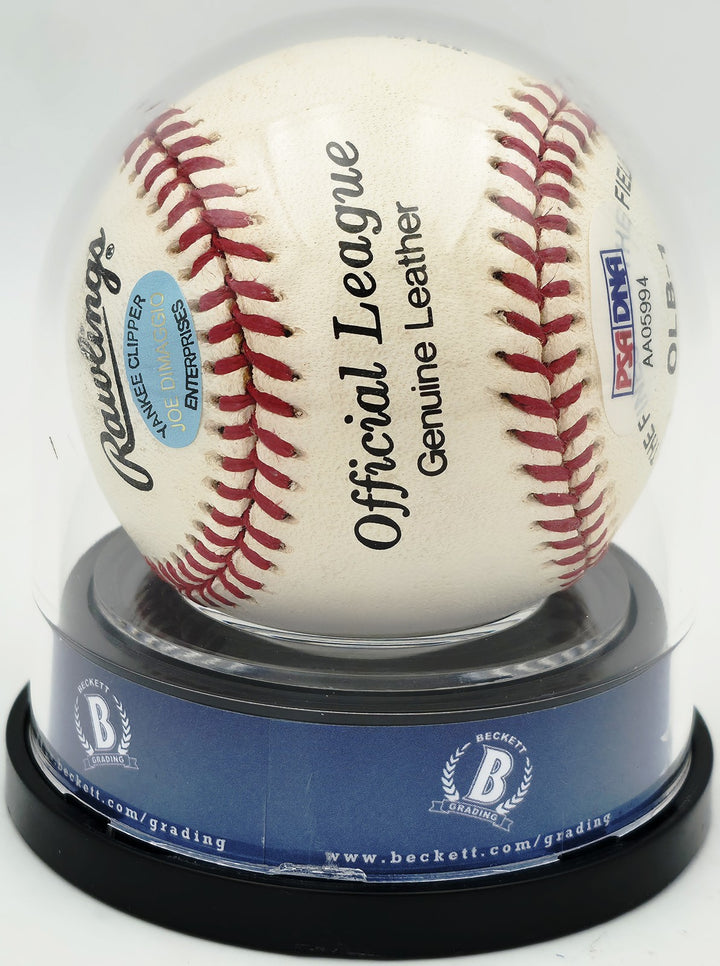 Joe DiMaggio Signed Official JD Logo League Baseball Yankees Auto GM 10 Beckett