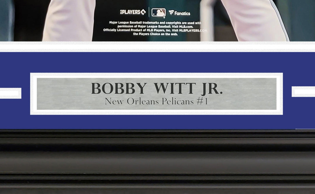 Bobby Witt Jr. Signed Framed 16x20 Photo Kansas City Royals Beckett Wit