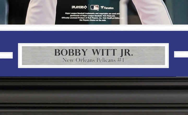 Bobby Witt Jr. Signed Framed 16x20 Photo Kansas City Royals Beckett Wit