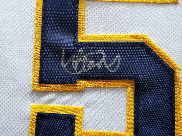 Orix Blue Wave Ichiro Suzuki Signed Framed White Jersey IS Holo