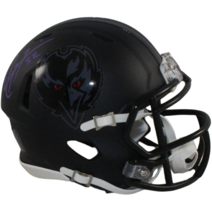 Ray Lewis Signed Baltimore Ravens 2026 ALT #2 Mini Helmet Beckett WIT 57799