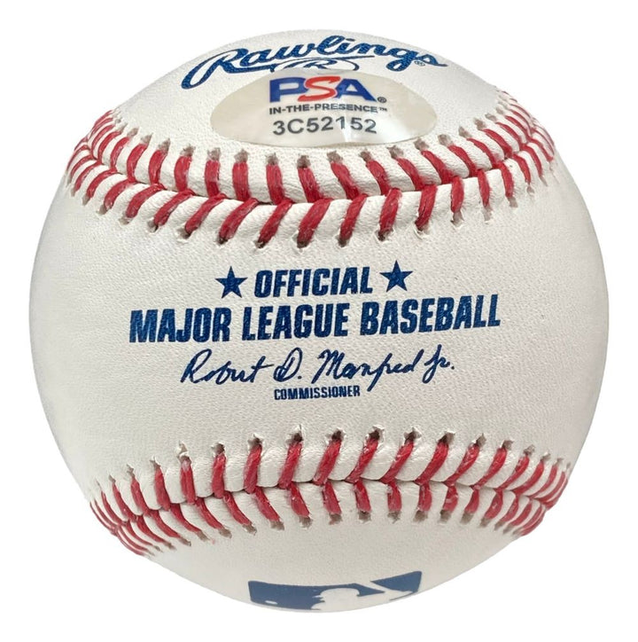 Jimmy Rollins Phillies Signed Official MLB Baseball PSA Hologram w/ Case