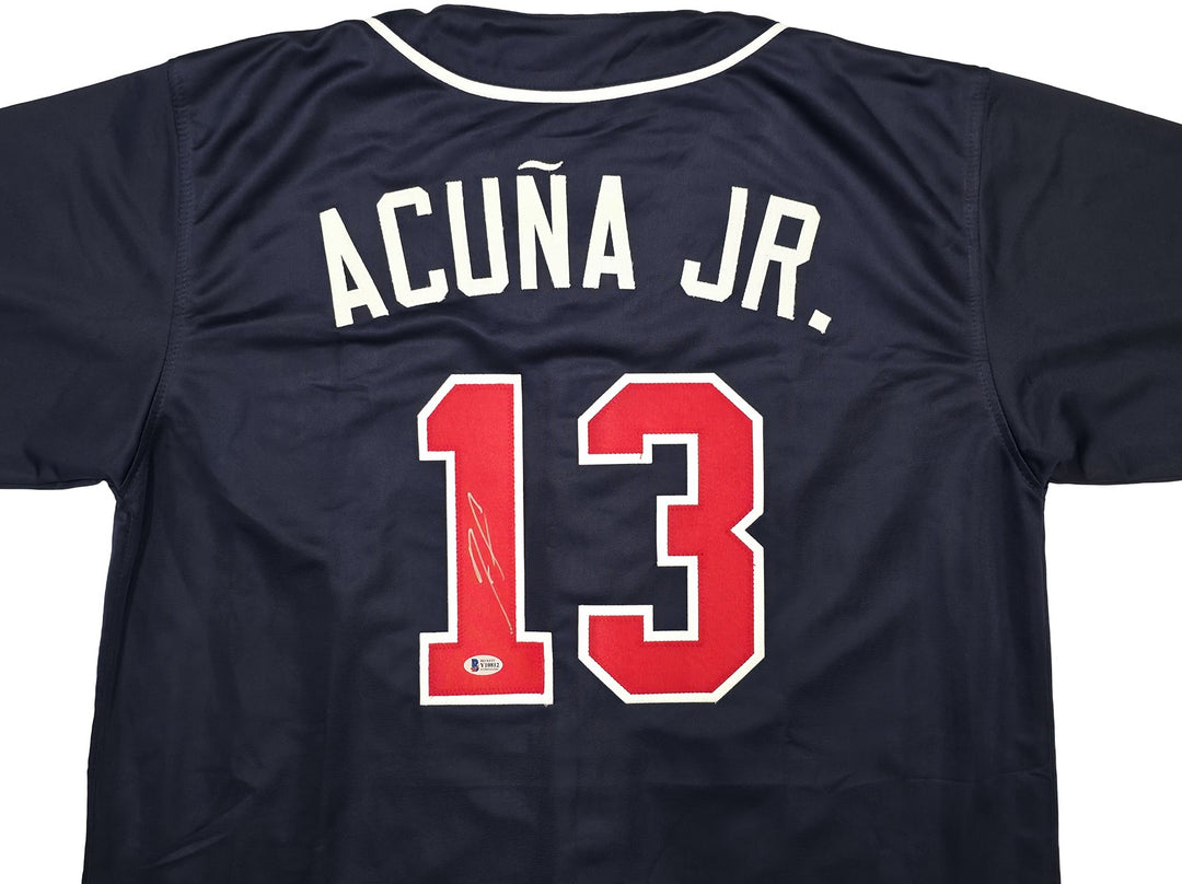 Atlanta Braves Ronald Acuna Jr. Signed Blue Jersey Beckett