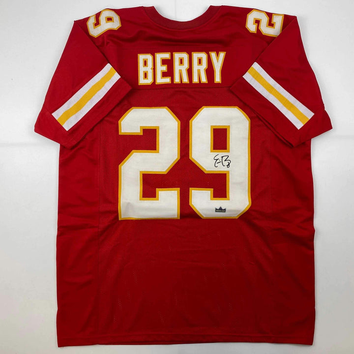 Facsimile Autographed Eric Berry Kansas City Red Reprint Jersey Size Men's XL