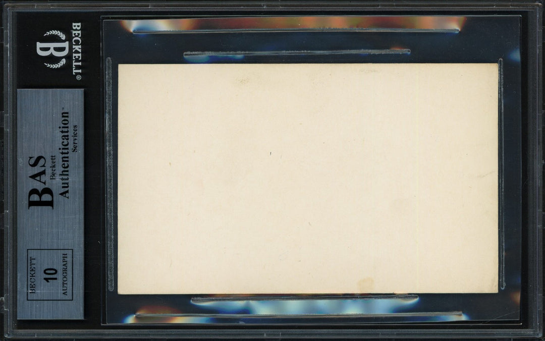 Joe Tinker Signed 3x5 Index Card Chicago Cubs Auto GM 10 Beckett #13264815