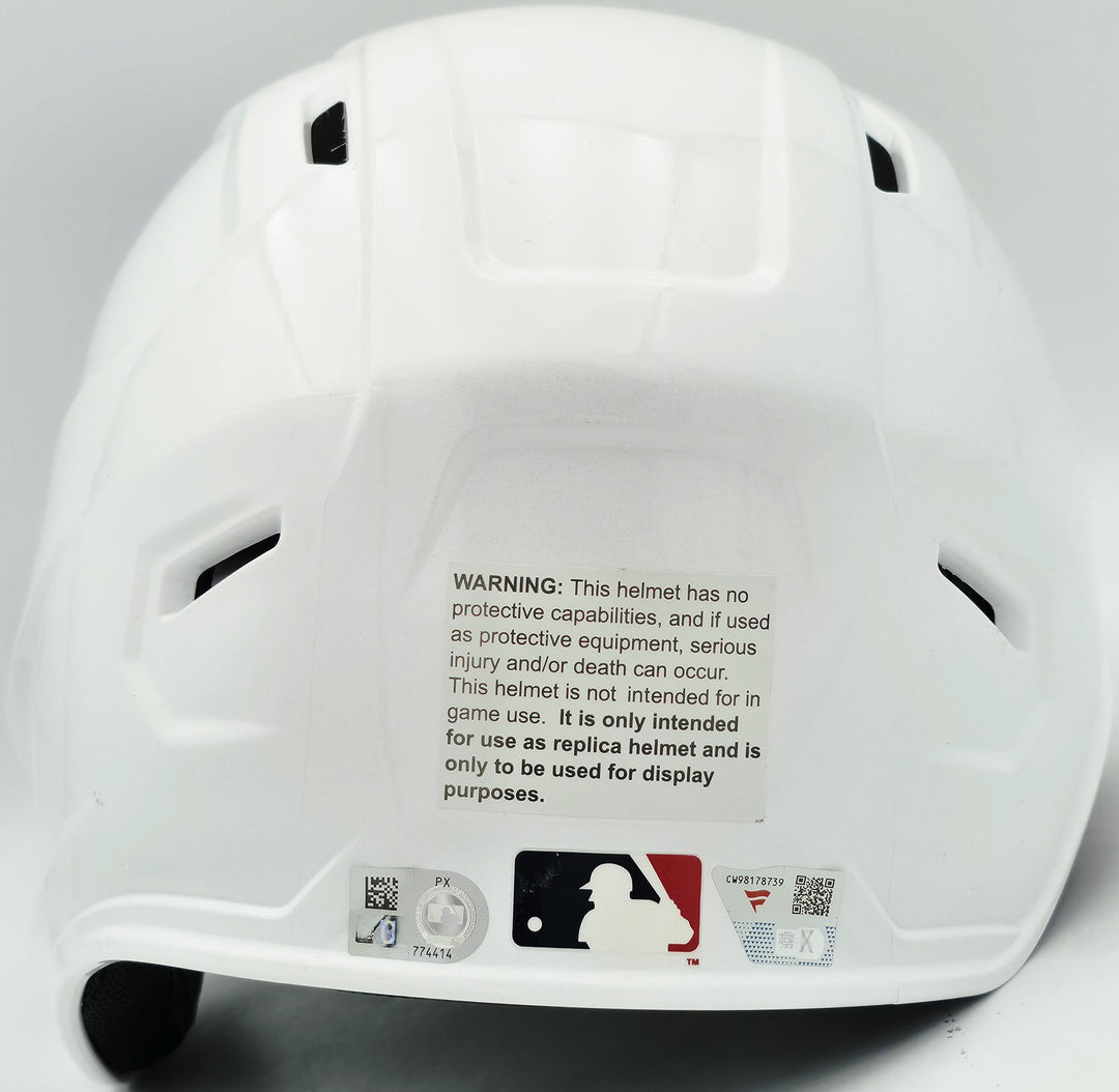 Aaron Judge Auto Yankees White Mach Pro Replica Batting Helmet Fanatics MLB Holo