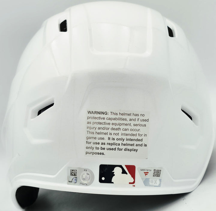 Aaron Judge Auto Yankees White Mach Pro Replica Batting Helmet Fanatics MLB Holo
