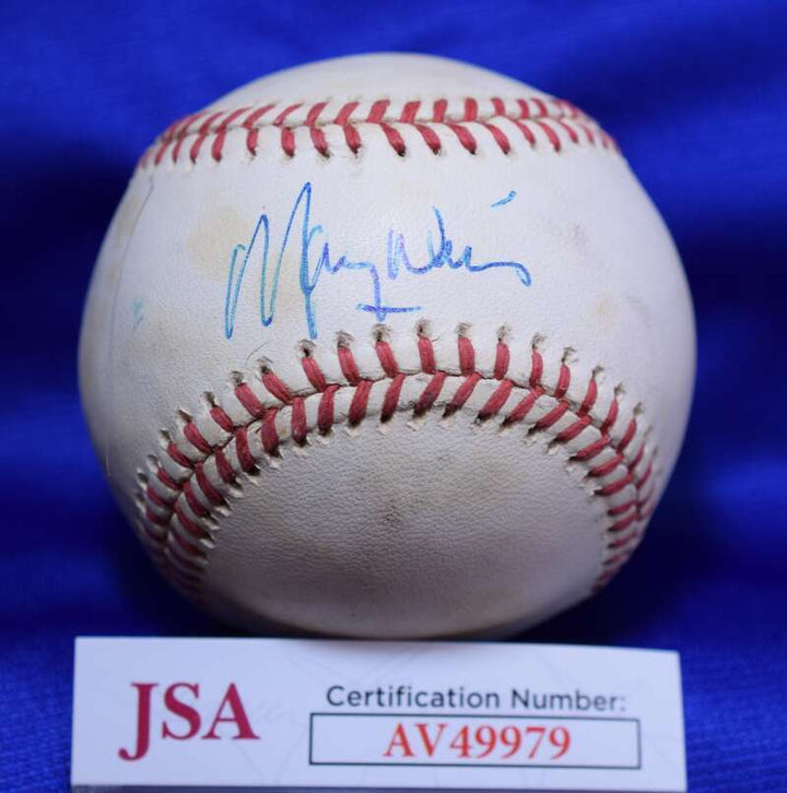 Maury Wills JSA COA Autograph National League ONL Signed Baseball