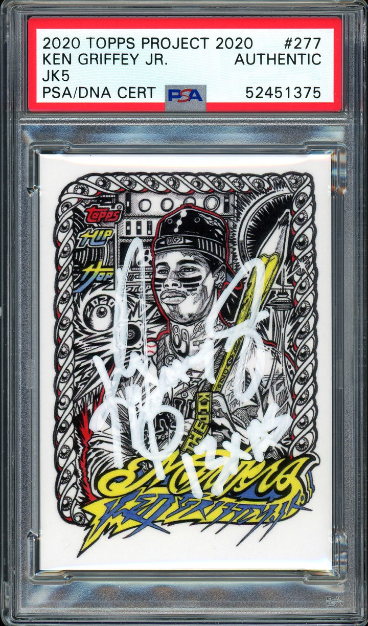 Ken Griffey Jr. Auto Topps Project 2020 JK5 Card 277 Mariners 13xAS 1/1 PSA/DNA