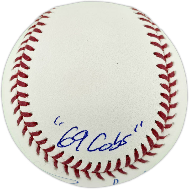 Ron Santo Signed MLB Baseball Cubs "69 Cubs" Beckett QR #BQ42018