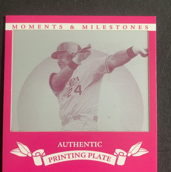 2006 Topps Moments & Milestones Printing Plate Magenta 1/1 Miguel Cabrera #110