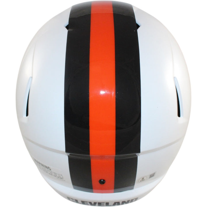 Quinshon Judkins Signed Cleveland Browns F/S 23 Alt Helmet Beckett Witness 55163
