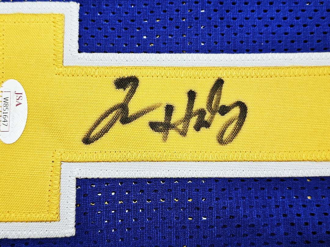 Golden State Warriors Tim Hardaway Autographed Signed Blue Jersey JSA