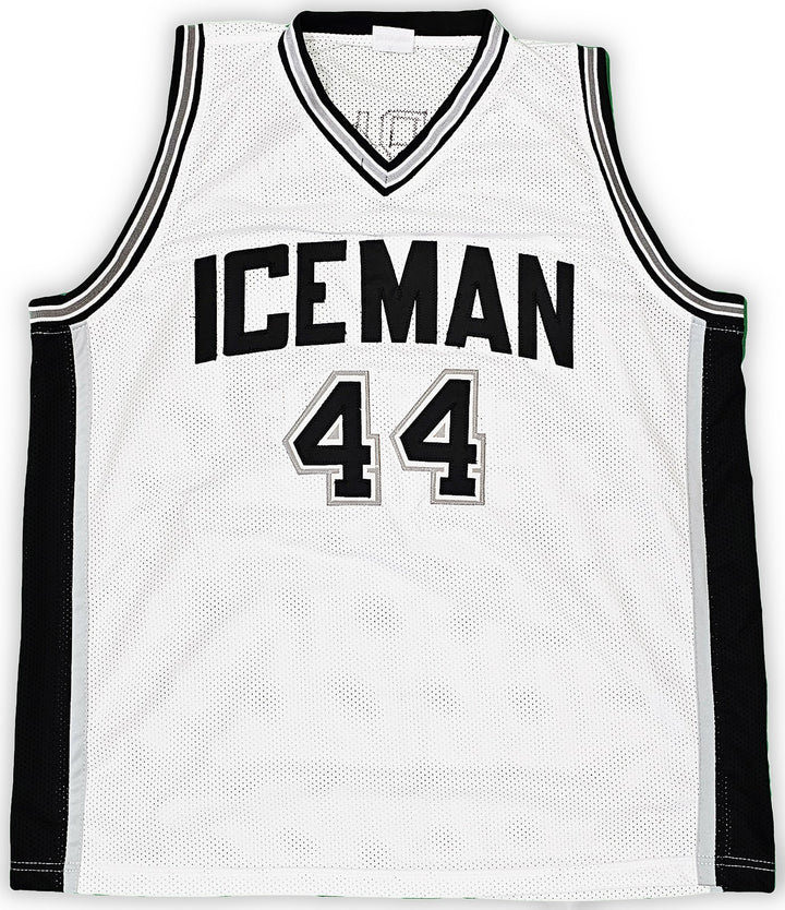 San Antonio Spurs George Gervin Signed White Jersey "Iceman" JSA