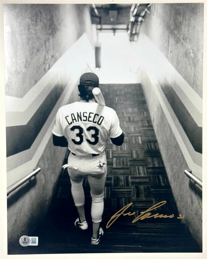Jose Canseco signed Oakland A's Tunnel 11x14 photo autograph ~ Beckett BAS
