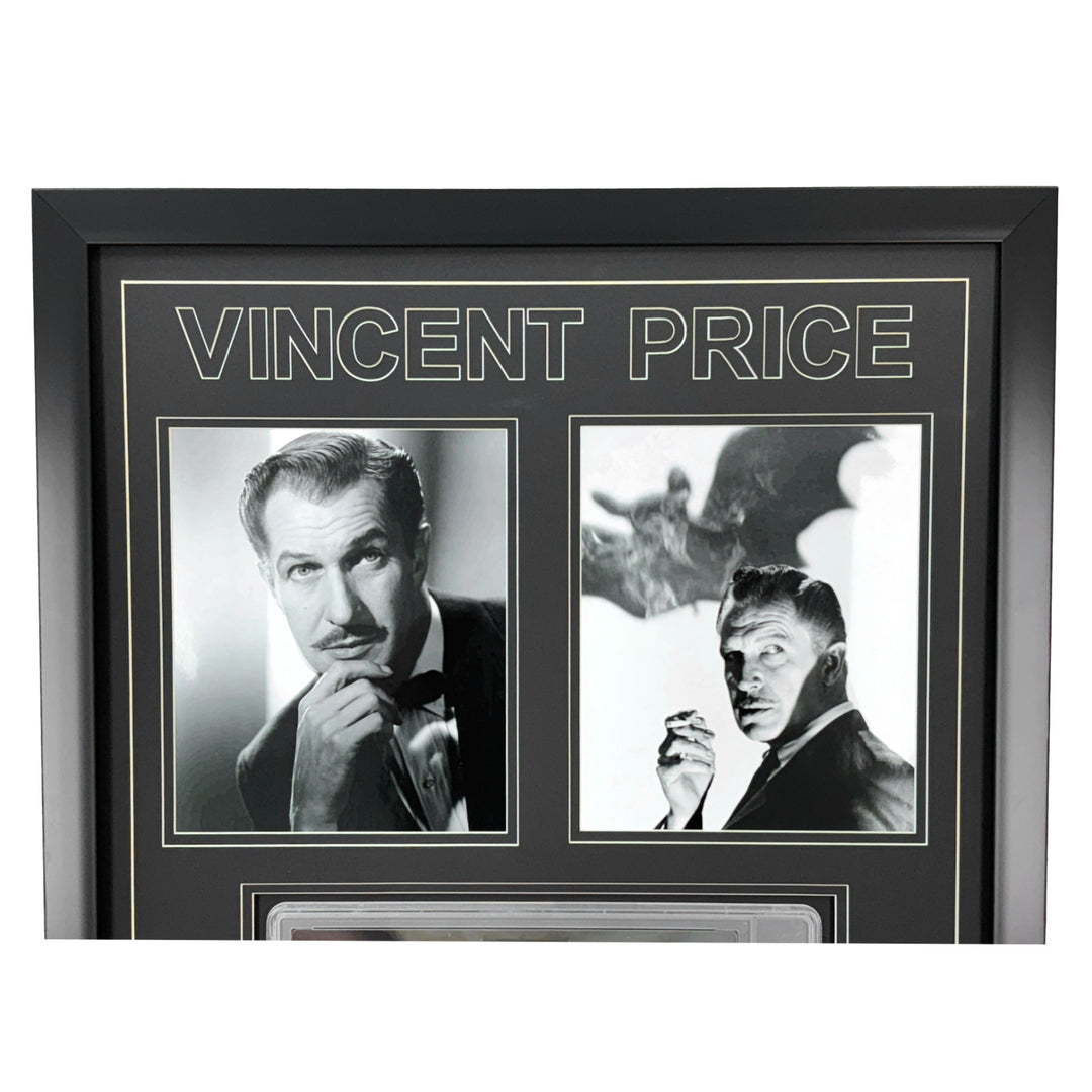 Vincent Price Autographed Framed Check PSA COA Hand Signed House of Wax