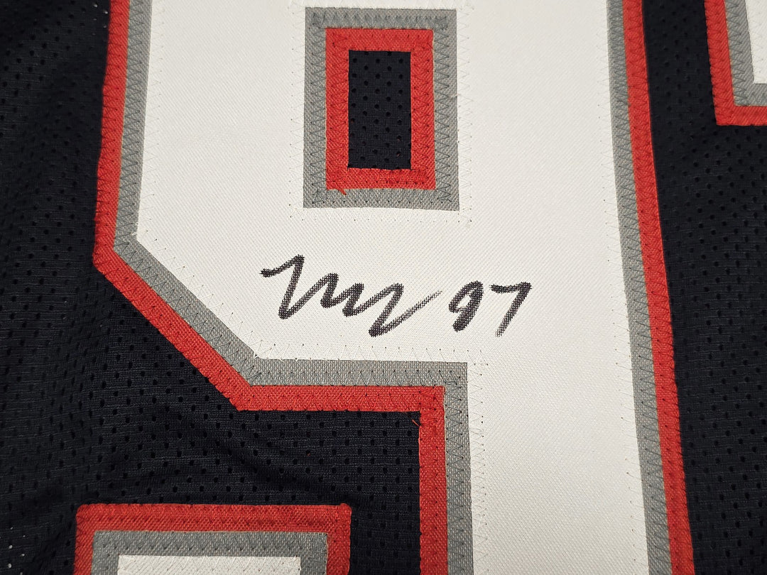 New England Patriots Milton Williams Signed Blue Jersey Beckett Witness