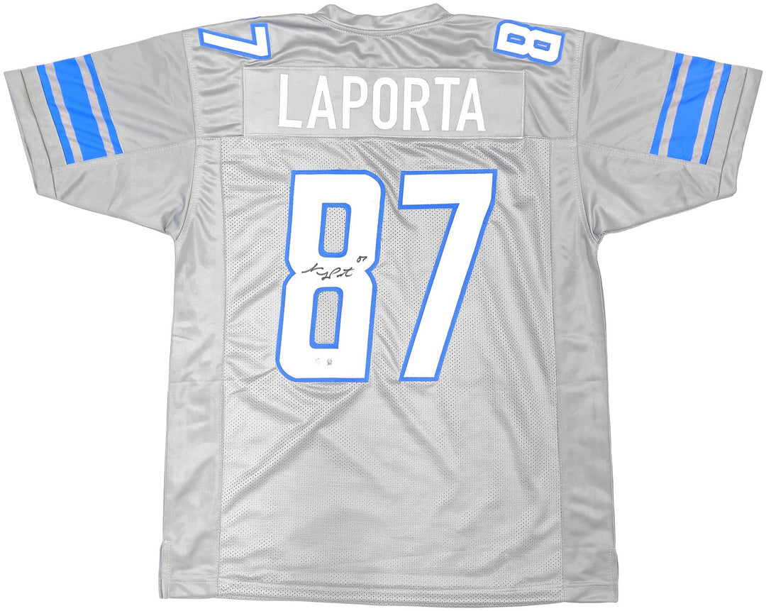 Detroit Lions Sam LaPorta Autographed Signed Gray Jersey Beckett Wit