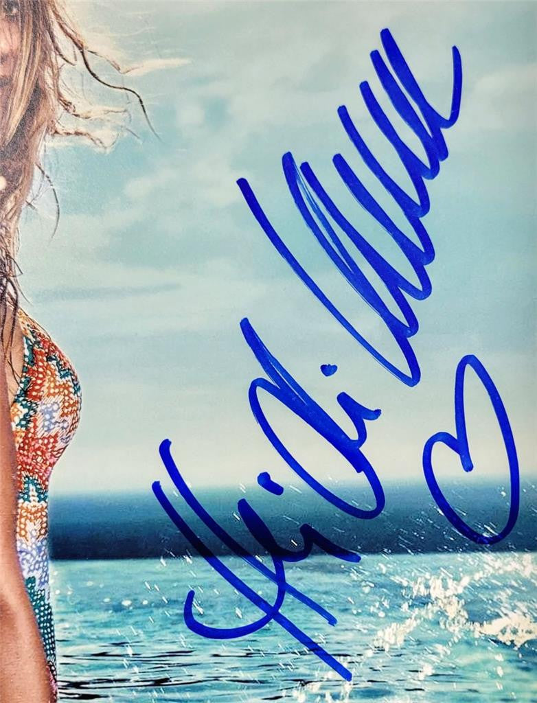 Heidi Klum signed 11x14 photo sexy hot SI model autograph ~ Beckett BAS