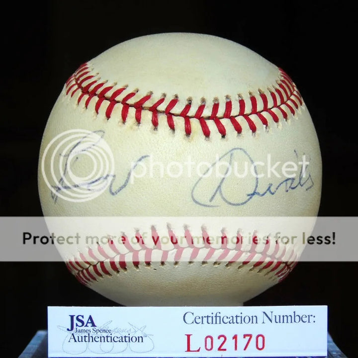 Lou Dials Jsa Autograph National League Baseball Signed Authentic