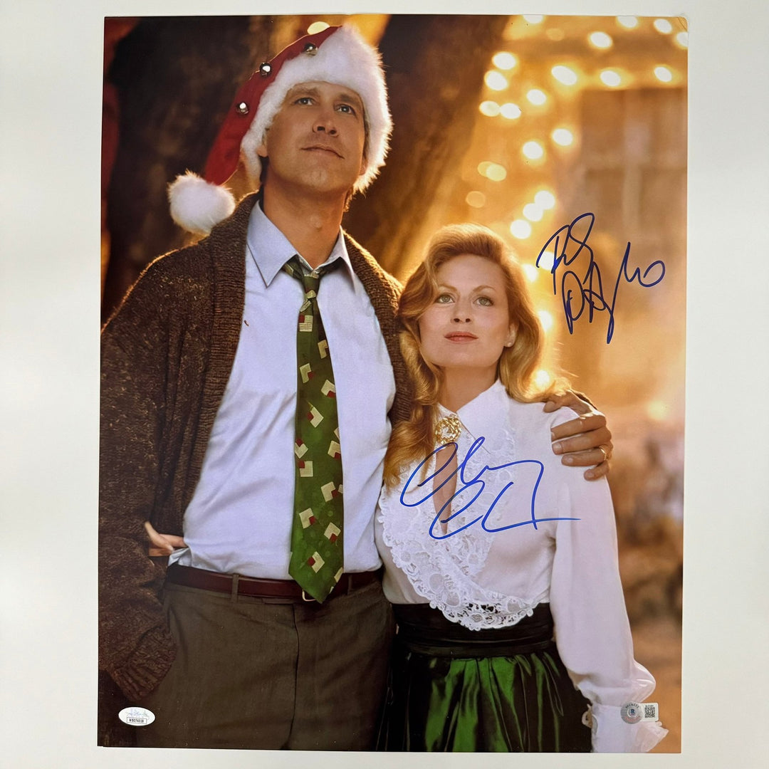 Autographed/Signed Chevy Chase & Beverly D'Angelo 16x20 Photo JSA COA