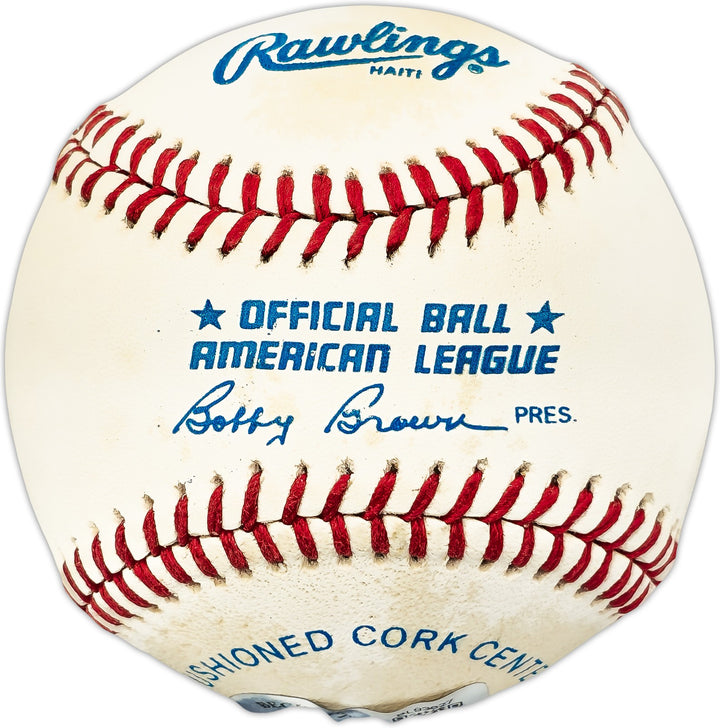 Oscar Azocar Signed Official AL Baseball Yankees, San Diego Padres Beckett QR