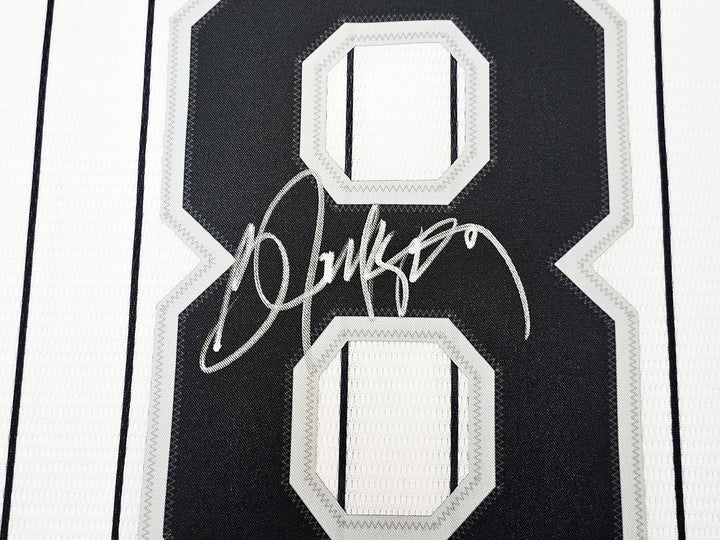 White Sox Bo Jackson Signed White Pinstripe Nike Jersey Size XL Beckett Wit